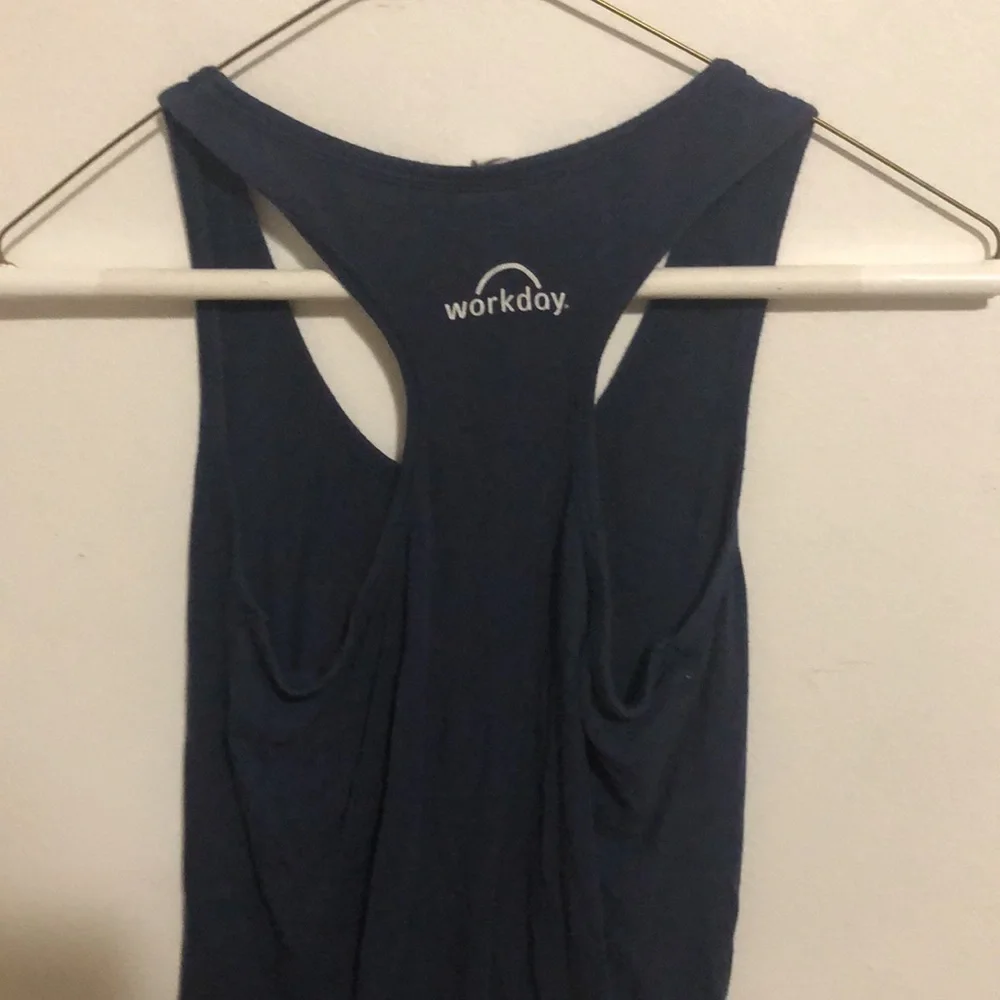 Alo Yoga navy workday racerback tank